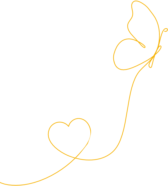 butterfly yellow left